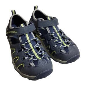 Merrel Little Kid's Hydro H2O Hiker Jr Sandal size 3 US (34 UK) lime green